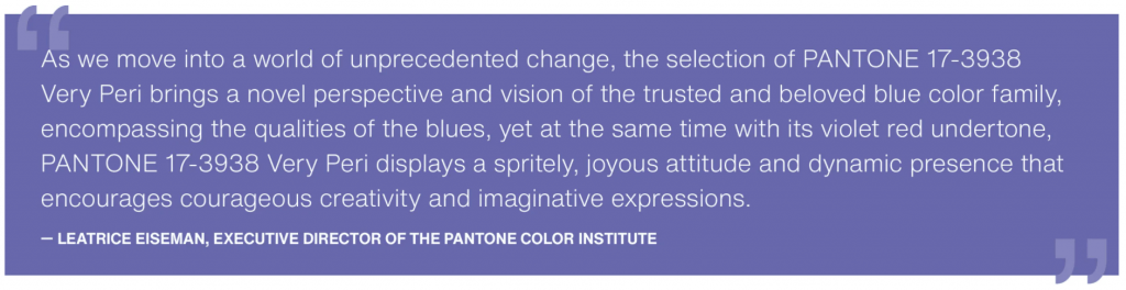 Pantone color of the year 2022 introduction pa