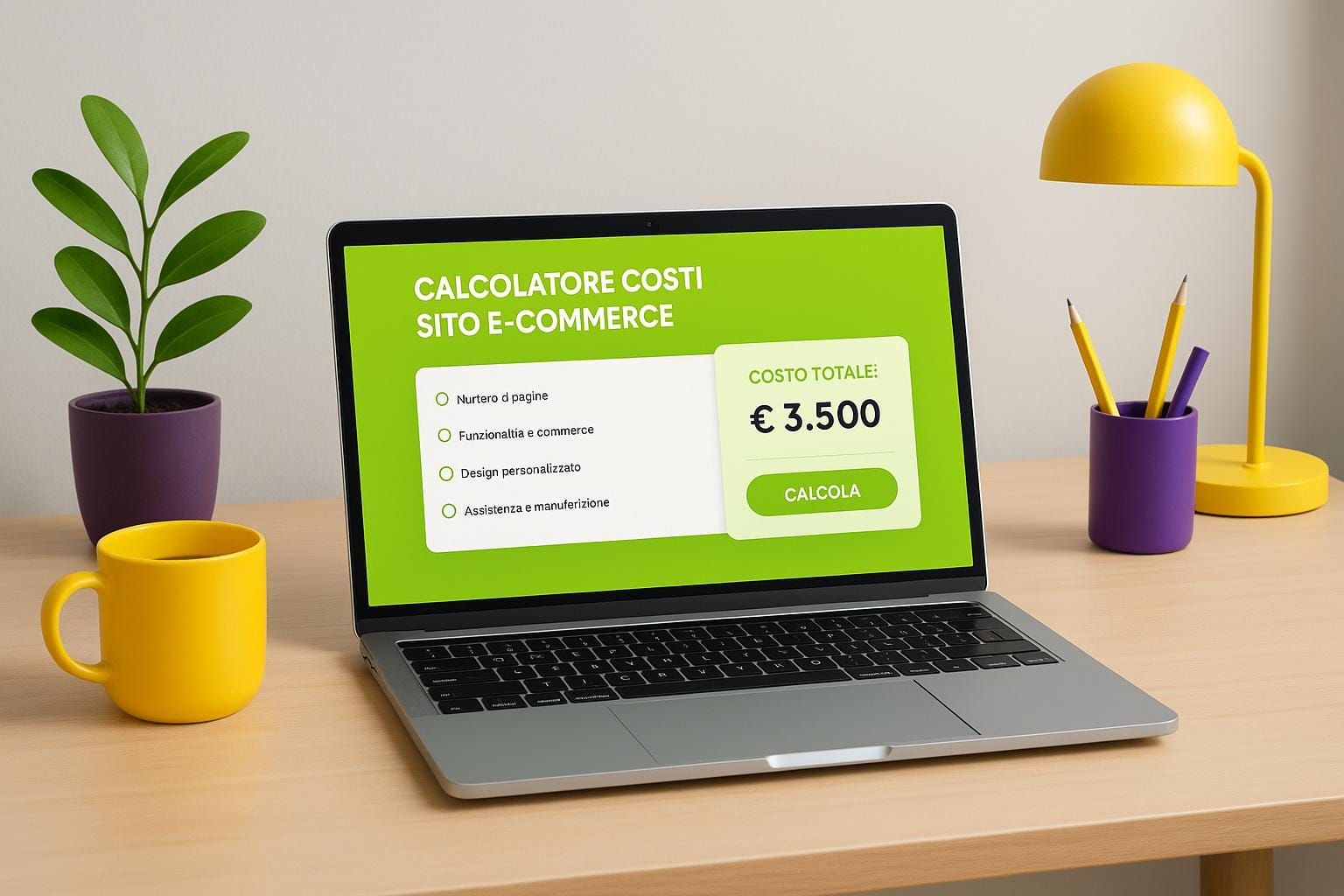 Calcolatore costi sito e-commerce