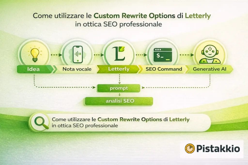 Voice-to-prompt seo: il mio workflow per trasformare idee vocali in analisi tecniche 1 Letterly seo workflow pistakkio